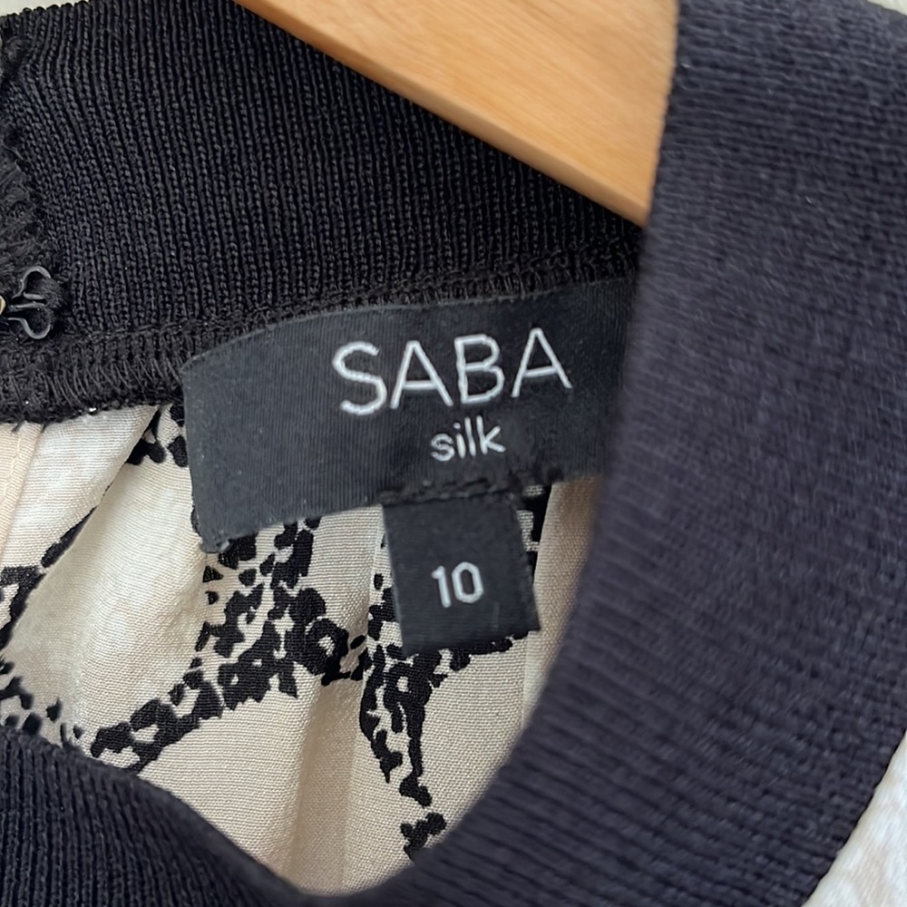 LAST CHANCE:   Beautiful SABA silk top Sz 10 - Picture 2 of 8